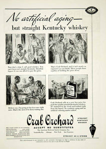 1934 Ad Crab Orchard Kentucky Whiskey Alcohol Liquor Beverage Golf Sports YASF1