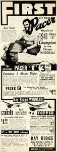 1941 Ad Bay Ride Model Airplane Pacer B Sal Taibi 4419 3rd Avenue Brooklyn YAT1