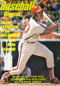 1975 Cover Baseball Digest Mike Schmidt Philadelphia Phillies Major League YBD1