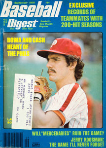 1976 Cover Baseball Digest Larry Bowa Shortstop Philadelphia Phillies YBD1