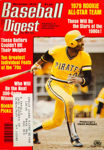 1979 Cover Baseball Digest Omar Moreno Pittsburgh Pirates Major League YBD1