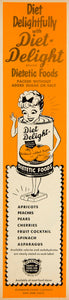 1951 Ad Richmond-Chase Diet Delight Dietetic Food Canned Fruit Vegetable YBL1