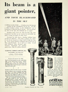 1932 Ad Eveready No 2645 2697 Flashlight Boy Scouts Battery National YBSA1