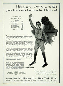 1932 Ad Harold N Anderson Art Sweet-Orr Boy Scout Uniforms Clothing YBSA1