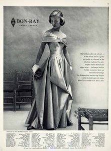 1949 Ad Vintage Satin Bridesmaid Dress Gown Bon-Ray Dance Frock Weddin Period Paper Historic Art LLC 1949 Ad Vintage Satin Bridesmaid Dress Gown Bon-Ray Dance Frock Weddin Period Paper Historic Art LLC