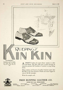 1929 Ad Kin Kin Sport Shoes Fred Rueping Leather Co Fond du Lac WI Dock YBSR1