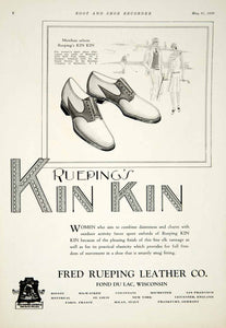 1929 Ad Women Sport Shoe Kin Kin Fred Rueping Leather Company Wisconsin YBSR1