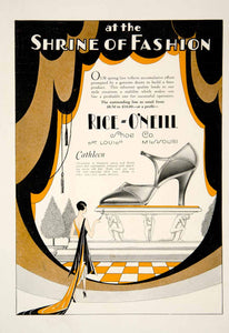 1930 Ad Rice O'Neill Shoe Company Saint Louis Missouri Art Deco Woman YBSR1