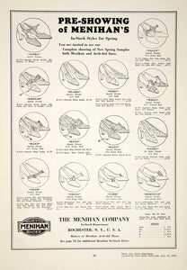 1930 Ad Spring Style Shoe Menihan Company Rochester High Heels Women YBSR1