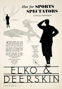 1930 Ad Elko Deerskin Footwear Shoes Spectators Northwestern Leather YBSR1
