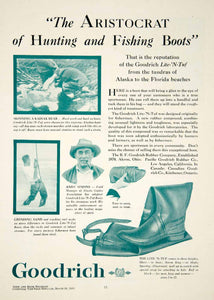 1930 Ad Goodrich Hunting Fishing Boots Men Fashion Shoe Andy