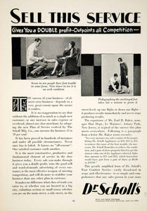 1930 Ads Dr. Scholl's Foot Comfort Service Feet Art Deco Fashion Foot YBSR1