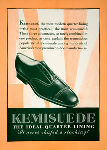 1929 Ads Kemisuede Shoe Men Fashion Portrait Art Deco Orange Akron Ohio YBSR1