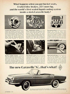 1962 Ad Caravelle S French Import Convertible 2 Door Sports Car Floride YCD1