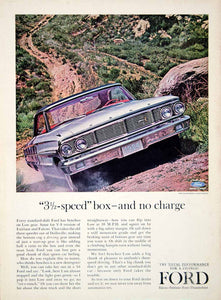 1964 Ad Ford Galaxie 500 XL 2 Door Hardtop 427 7.0L FE V8 Engine Classic YCD3