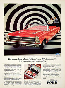 1965 Ad 1966 Ford Fairlane GT/A 2 Door Convertible Full Size Sports Car 5th YCD3