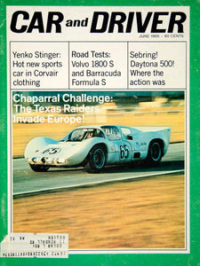 1966 Cover Car Driver Chevrolet Chaparral 2 Door Coupe Race Joakim Bonnier YCD4