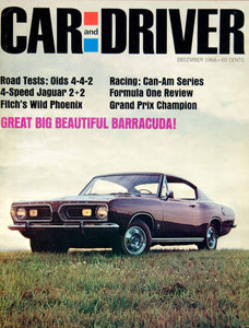 1966 Cover Car Driver 1967 Plymouth Barracuda Formula S 2 Door Fastback YCD4