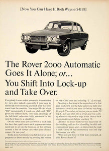 1967 Ad Rover 2000 P6 4 Door Saloon UK Import Car Automatic Transmission YCD5