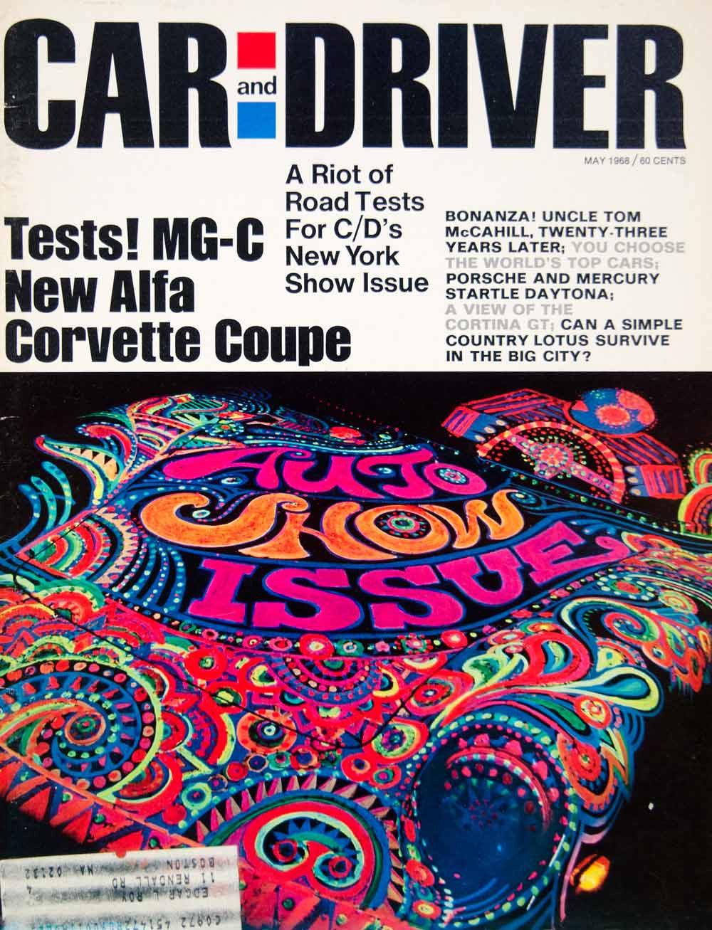 1968 Cover Car Driver Lotus Europa Hipmobile Abe Gurvin Auto Show GT Coupe YCD6