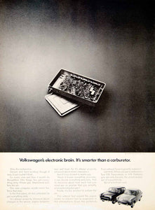 1968 Ad Volkswagen Electronic Brain Circuit Chip Panel Car Computer Import YCD6