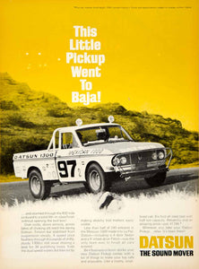 1969 Ad Datsun 1300 Pickup Truck Baja Offroad Racing Hardbody Compact 2 YCD7