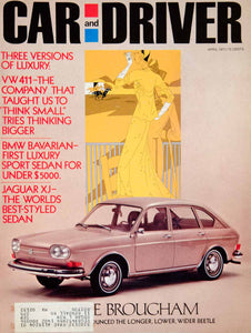 1971 Cover Car Driver Volkswagen Beetle Brougham 4 Door Sedan Automobile YCD8