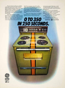 1971 Ad General Electric GE 500XL Range Stove Oven Kitchen Appliance YCD8