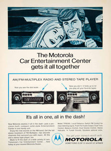1972 Ad Motorola TF852AX Car Entertainment Center AM/FM Radio Tape Player YCD8