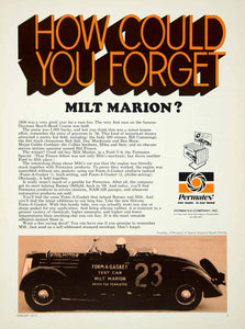 1973 Ad Permatex Form-A-Gasket Engine Part Automotive Milt Marion Race Car YCD9