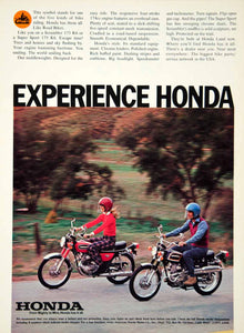 1973 Ad Honda Scrambler 175 K6 Super Sport Motorcycle Transportation Asia YCD9