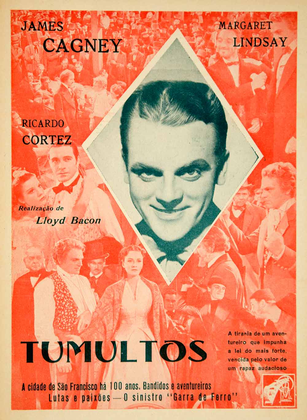 1936 Ad Movie Tumultos Frisco Kid James Cagney Lloyd Bacon 1935 Film YCF1