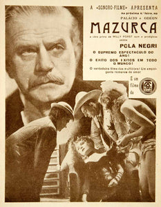 1936 Ad Movie Mazurca Mazurka Pola Negri Willi Forst 1935 German Film YCF1