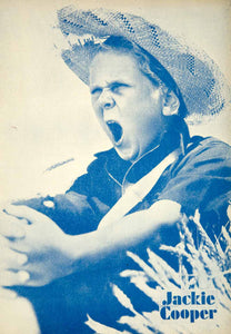 1934 Print Jackie Cooper Child Actor Film Movie Our Gang Comedies Straw Hat YCF1