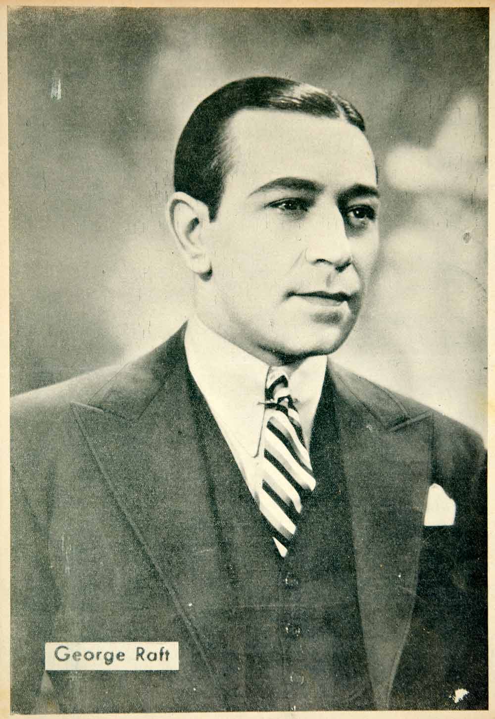 1934 Print George Raft Movie Actor Film Star Portrait Hollywood Motion YCF1