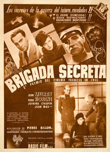 1936 Ad Movie Brigada Secreta Second Bureau Pierre Billon Spy Jean Murat YCG1