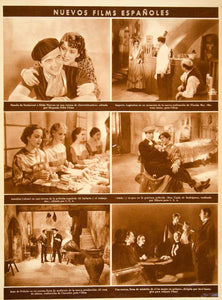 1936 Rotogravure Spanish Film Movies Incertidumbre Morena Clara Cura de YCG1