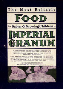 1903 Ad John Carle Sons Imperial Granum Baby Food Fanny Young Cory Art YCL2