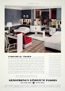1936 Ad Armstrong Cork No 5470 Linoleum Floors Home Decor Interior Design YCL2