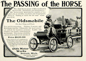 1903 Ad Oldsmobile Antique Car Automobile Transportation Olds Vehicle YCL2