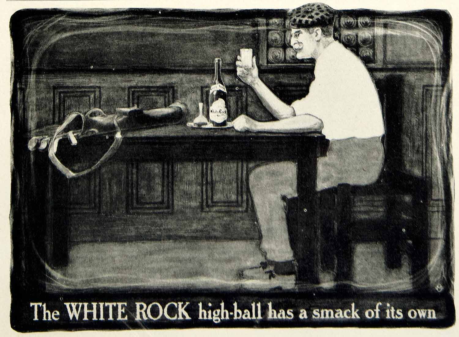 1903 Ad White Rock Bottled Water Drink Beverage Golf Sports Athlete YCL2