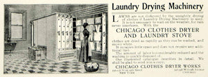 1903 Ad Chicago Clothes Dryer Laundry Household Appliance Edwardian Era YCL2