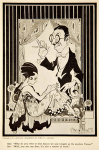1917 Print John C. Argens Cartoon Art Sexist Humorous Sexism Satire Jealousy