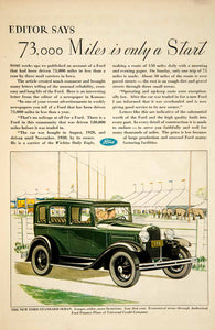 1931 Ad Ford Motors Standard Sedan Car Automobile Art Deco Circus Elephant YCT1