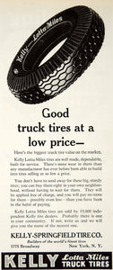 1930 Ad Kelly-Springfield Lotta Miles Truck Car Tires Automobile Parts YCT1