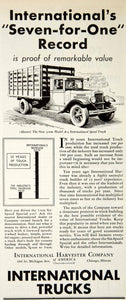 1930 Ad International Harvester Truck 1931 3-Ton Model A-5 Automobile Farm YCT1