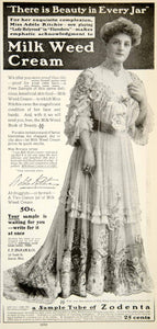 1905 Ad Milk Weed Cream FF Ingram 50 Tenth St Detroit Michigan Health YDL2