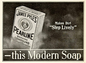 1905 Ad James Pyle Pearline Washing Soap Powder Detergent Cleanser YDL2