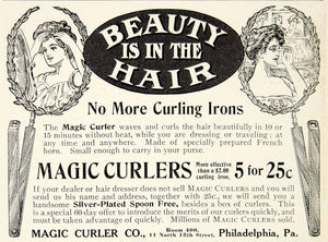 1905 Ad Magic Hair Curler 11 N 18th St Philadelphia Pennsylvania Beauty YDL2