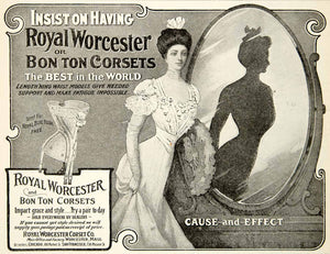 1905 Ad Royal Worcester MA Bon Ton Corset 186 Market St Chicago IL Fashion YDL2